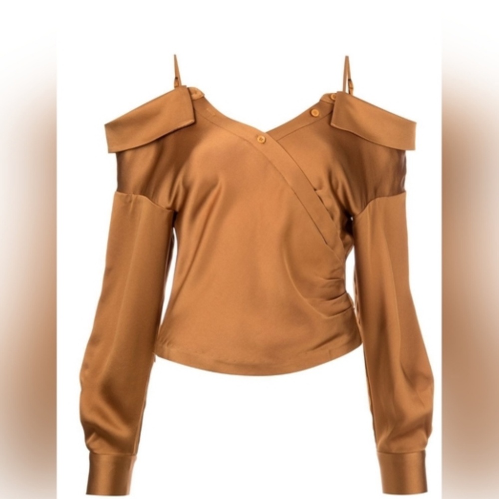 Jonathan Simkhai cold shoulder blouse